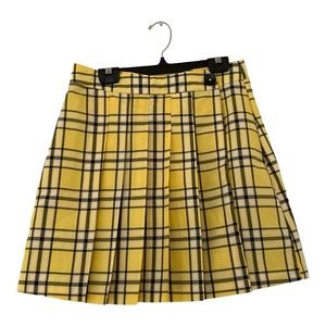 TWIK by Simons checkered yellow skirt